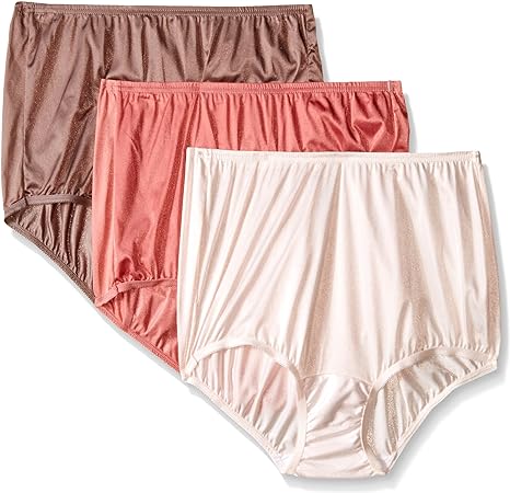 Vanity Fair Women's Perfectly Yours Ravissant Tailored Nylon Brief (Pack of 3)
