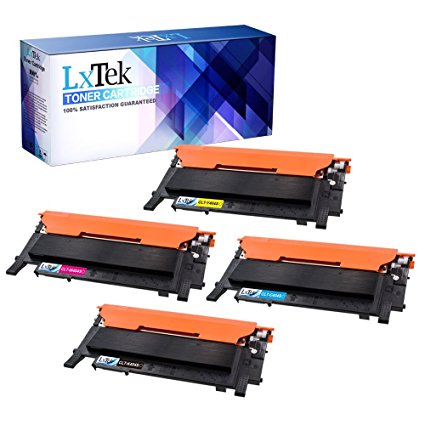 LxTek Compatible Samsung 404S CLT-K404S CLT-C404S CLT-M404S CLT-Y404S Toner Cartridge 4 Pack (1 Black|1 Cyan|1 Magenta|1 Yellow) for Samsung Xpress SL-C430W/XAA,Xpress SL-C430W C430W SL-C480FW C480FW