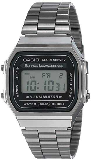 Casio Vintage Series Digital Black Dial Unisex's Watch-A168WGG-1ADF