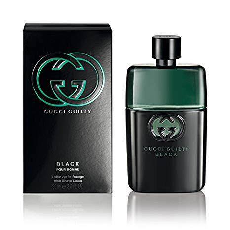 Gucci Guilty Black After Shave Lotion for Men, 3 Ounce