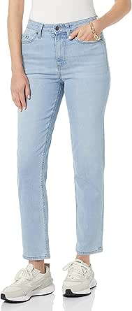 Amazon Essentials Women's High-Rise Straight Jean