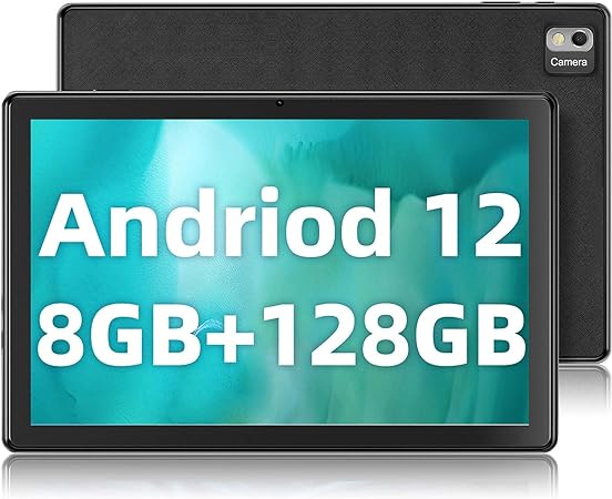 SGIN Tablet, 10 Inch Android 12 Tablets Computer, 8GB RAM 128GB ROM with MTK Octa-Core 2.0Ghz Processor, 1280 * 800 HD IPS Srceen, 5MP 8MP Camera, WiFi, Bluetooth, 6000mAh