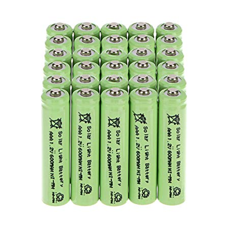 WINDMAX Green 30PCS 1.2V AAA 600Mah Ni-MH Rechargable Batteries for Solar Light