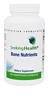 Bone Nutrients | Best Bone Support Supplement | Calcium, Vitamin D and Other Nutrients Provided Per Dose | 120 Easy-To-Swallow Vegetarian Capsules | Free Of Common Allergens