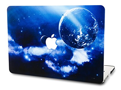 KEC MacBook Pro Retina 15 Inch Case Plastic Hard Shell Cover Protective A1398 Space Galaxy (Earth)