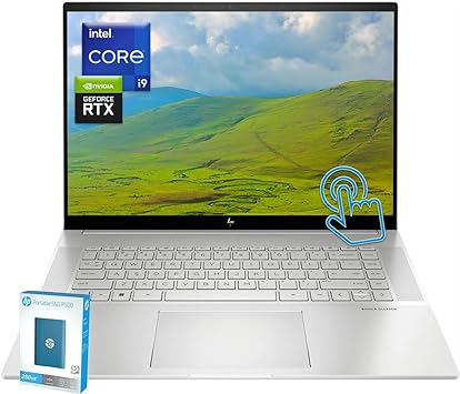 HP Envy 16" WQXGA (2560 x 1600) Touchscreen Laptop, Intel Core i9-13900H Processor, GeForce RTX 4060 Graphics, Backlit Keyboard, Wi-Fi 6E, Audio by Bang & Olufsen, Windows 11 (64GB RAM | 2TB PCIe SSD)