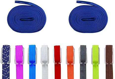 DB Elastic No Tie Shoe Laces, Replacement Shoelaces, Flat Elastic Shoe Laces for Running, Athletic, Mens, Womens, Kids