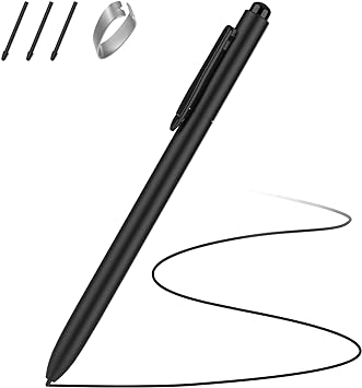 MoKo Remarkable 2 Pen with Eraser, EMR Stylus Pen with 4096 Pressure Levels, Palm Rejection, Tablet Pen with 3 Extra Tips for Remarkable 2&1/Galaxy Tab&Book/BOOX/Wacom/Scribe and other EMR Devices