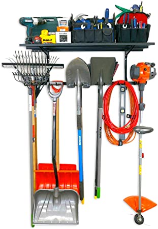 StoreYourBoard Tool Rack and Storage Shelf, Home and Garage Organizer, Adjustable Wall Hanger System
