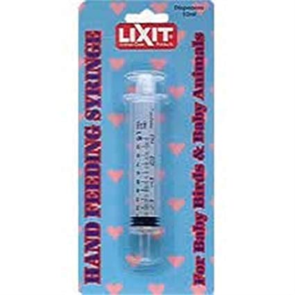 Lixit Hand Feeding Syringe for Baby Animals, 10 ml