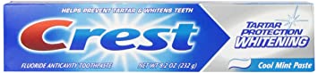 Crest Tartar Protection Whitening Cool Mint Flavor Toothpaste 8.2 Oz (Pack of 4)