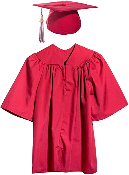 Child Graduation Set, Cap, Gown, Tassel, Charm