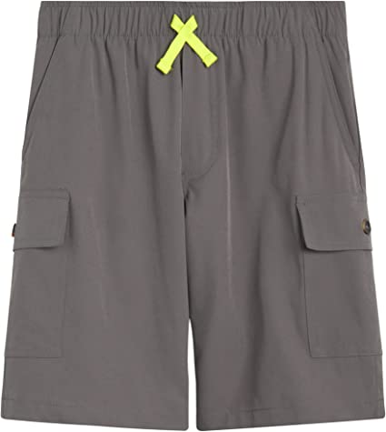 Eddie Bauer Boys' Shorts - Stretch Fit Pull On Cargo Tech Shorts for Boys (4-20)