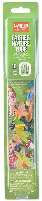 Wild Republic Fairy Figurines Tube, Fairy Toys, Ten Fairy Figures with Five Different Poses All with Different Hair and Outfit Colors