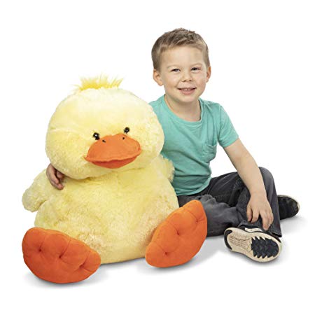 Melissa & Doug Jumbo Yellow Ducky Stuffed Animal (20" Tall)