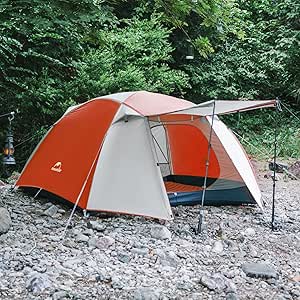 Naturehike Camping Tent, 2/3 Person Double Layer, Instant Easy Setup, Waterproof PU2000mm, 54 MPH Wind Resistance, UPF 50 , Outdoor Tent for Camping, Festivals, Backyard, Sleepovers