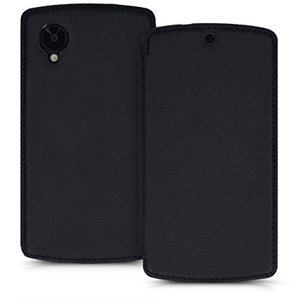 kwmobile Practical and chic FLIP COVER case for LG Google Nexus 5 in black