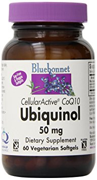 BlueBonnet Ccellular Active CoQ10 Ubiquinol Vegetarian Softgels, 50 mg, 60 Count