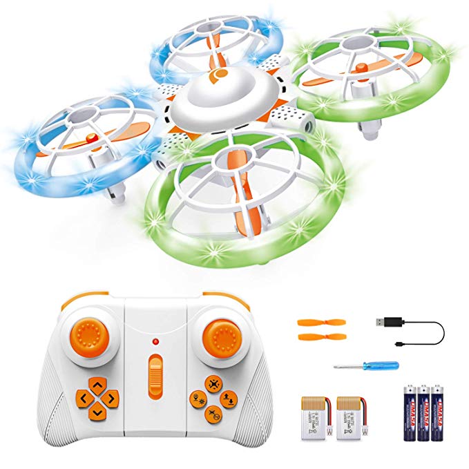 Sourcingbay RC Drone for Kids - Mini Kids' Drones with A Remote Control - Small 2.4Ghz 4CH LED Toy Quadcopter for Beginners - Drop Resistant, Altitude Hold & Longer Flight Time - Kid & Hobbyist Gift