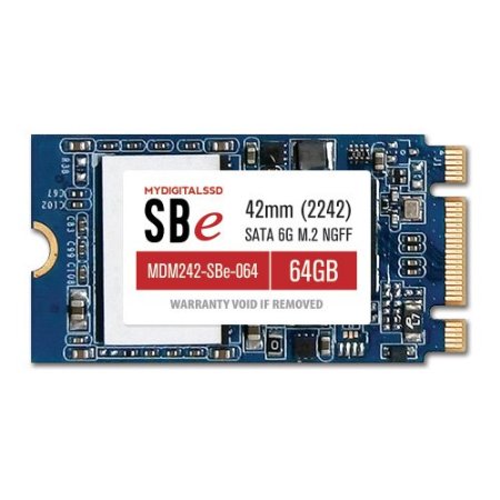 MyDigitalSSD 64GB (60GB) Super Boot Eco Drive 42mm SATA III 6G M.2 NGFF 2242 SSD Solid State Drive - MDM242-SBe-064