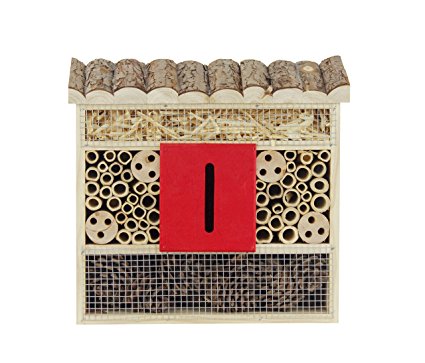 Gardirect Natural Insect Hotel, Bee and Butterfly House, Large Size (11-3/4'' Tall x 11'' Wide)