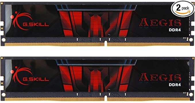 G.SKILL Aegis 32GB (2 x 16GB) 288-Pin DDR4 SDRAM DDR4 2666 (PC4 21300) Desktop Memory Model F4-2666C19D-32GIS