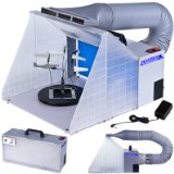 Master Airbrush Brand Portable Hobby Airbrush Spray Booth without Optional LED Lighting for Painting All Art Cake Craft Hobby Nails T-shirts and More Includes Our Exhaust Extension Hose That Extends up to 56 Feet