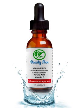 Best Vitamin C Serum for Face - Anti-Aging Cream Fades Wrinkles Freckles Acne Scars Skin Discoloration Reduces Fine Lines and Age Spots