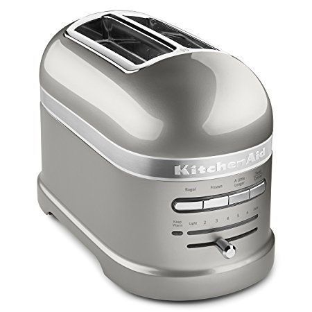 KitchenAid Pro Line Series Sugar Pearl Silver 2-Slice Automatic Toaster