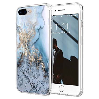 [Crystal Clear] iPhone 7 Plus, iPhone 8 Plus Case, iXCC New Cover Case [Shock Absorption] with Transparent Hard Plastic Back Plate and Soft TPU Gel Bumper - Clear