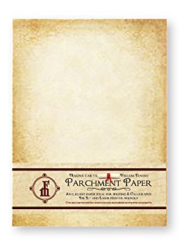 Aged Parchment Stationery Paper - 8.5x11" long