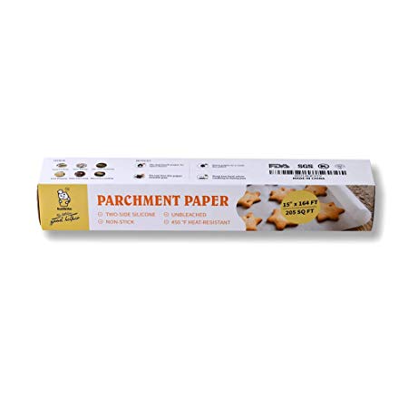 Parchment Paper Roll For Baking, Cooking-15 in x164 ft (205 SQ FT) Baking Pan Liners