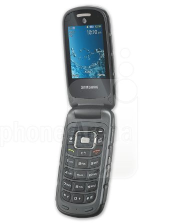 Samsung Rugby 3 A997 GSM Unlocked Rugged Flip Phone - Dark Gray