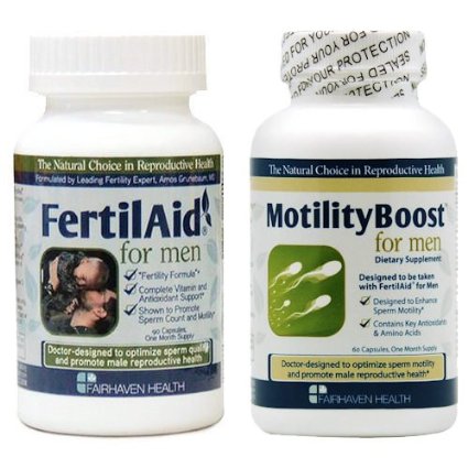 FertilAid for Men and MotilityBoost - 1 Month Supply