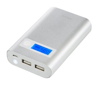 PNY AD7800 7800mAh 1 A/2.4 A PowerPack - Portable Rechargeable Battery Charger, Silver (P-B-7800-24-S02-RB)