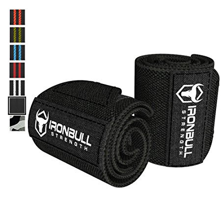 Wrist Wraps (18" Premium Quality) for Powerlifting, Bodybuilding, Weight Lifting - Wrist Support Braces for Weight Strength Training