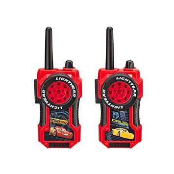 Disney Pixar Cars 3 Movie Lightning McQueen and Cruz Ramirez FRS Long Range Static Free Character Walkie Talkies