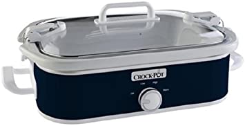 Crock-Pot SCCPCCM350-BL Manual Slow Cooker, Navy Blue