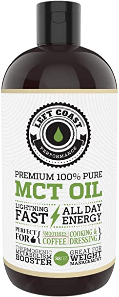 MCT Oil Keto derived only from Sustainable Coconuts (32oz). C8 and C10. Keto Diet | Paleo Friendly. Each Batch is Independently Tested (32oz)
