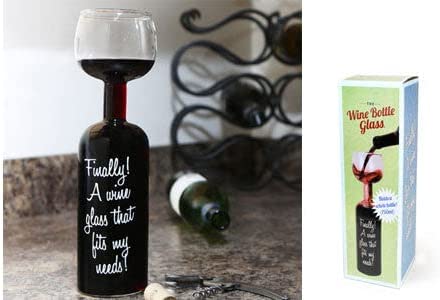 DKor Wine Bottle Ceramic Manual Salt Pepper Mill Grinder - Salt, Pepper, Grinder, Mill, Present, Wine Lovers Gift (Black/Red)
