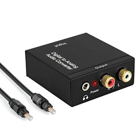 Mondpalast Digital Optical Coaxial SPDIF Toslink to Analog Stereo Audio RCA Converter Adapter For XBox ps 3 PS4 DVD Plasma Blu-ray Home Cinema HiFi