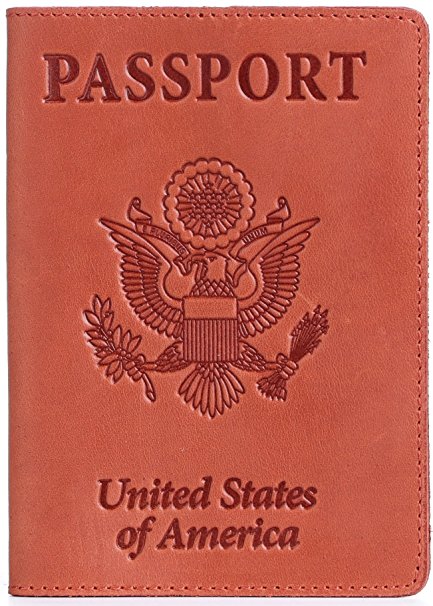 Shvigel Leather Passport Cover - Holder - for Men & Women - Passport Case