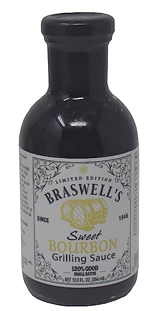Braswells Limited Edition Sweet Bourbon Grilling Sauce, 12 Fluid Ounce