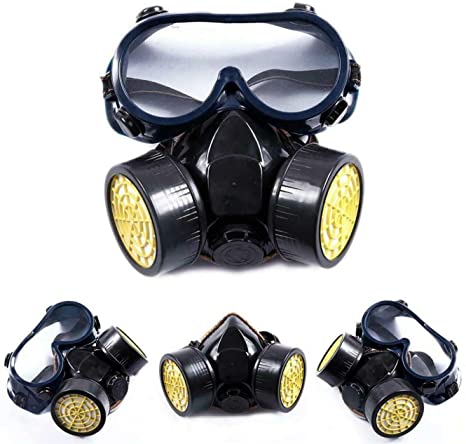 TOYOUNGUP Vapor Respirator Activated Carbon Respirator for Formaldehyde, Spray Paint, Chemical, Pesticide, Fire, Anti-Fog