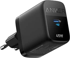 Caricabatteria USB C 45W, Anker Ace 313 con PPS Anker Ace 313 ricarica Super Veloce 2.0 per Samsung Galaxy S22/S22 Ultra/S22 , Note 10/Note 10 /Note 20/S20, cavo Non incluso