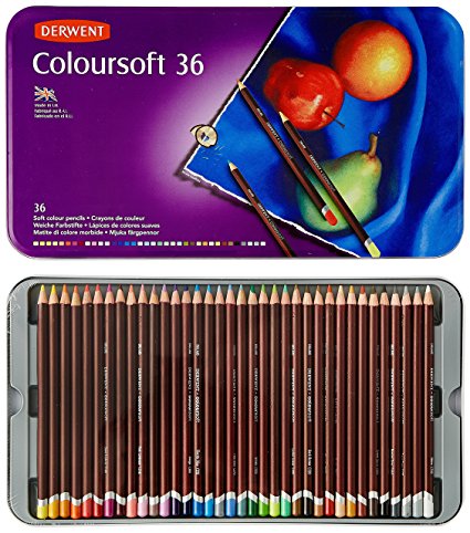 Derwent Colored Pencils, Drawing, Art, Colorsoft, 36-Pack (0701028)