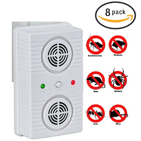 Best Electronic Plug In Pest Repeller - Forces Away Mice, Ants, Rodents, Spiders, Insects, Mouse & Cockroaches - Ultrasonic Repellent Device For Indoor Home & Apartment (8)