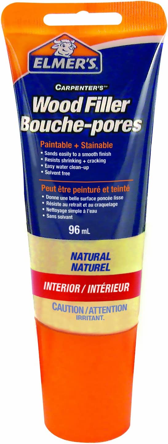 Elmer's Carpenter's Tinted Wood Filler, Interior, 96ml, 3.25-Ounce Tube, Natural (6155060868)