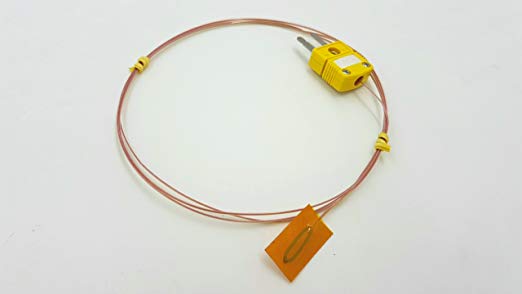 Perfect-Prime TL0225, Surface Contact ,0.25 mm diameter, K-Type Sensor Probe with Sticker for K-Type Thermocouple Thermoemter / Meter, Temperature Range up to 200 °C/ 392°F