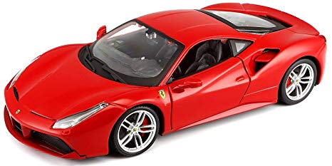 Bburago B18-26013 1:24 Scale Race And Play Of The Ferrari 488 Gtb Sports Car Die-Cast Model